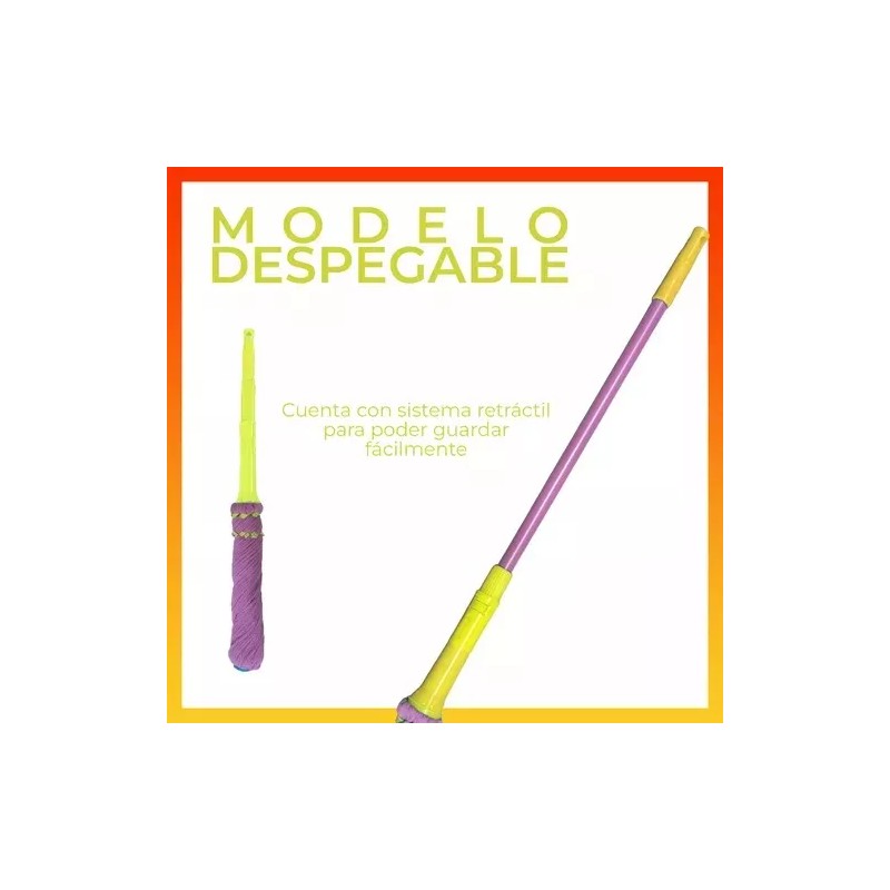 Innovaciones Trapeador Mágico Autoexprimible Acero Inoxidable Magic Mop