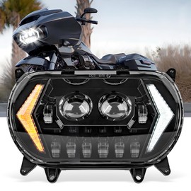 OFFROAD GAMERS Road Glide LED Headlight, Front Head light Headlamp with High/Low Beam DRL Turn Signal Light Compatible with Har-ley Davidson Road Glide 2015-2024 Headlight Replacement Accessories