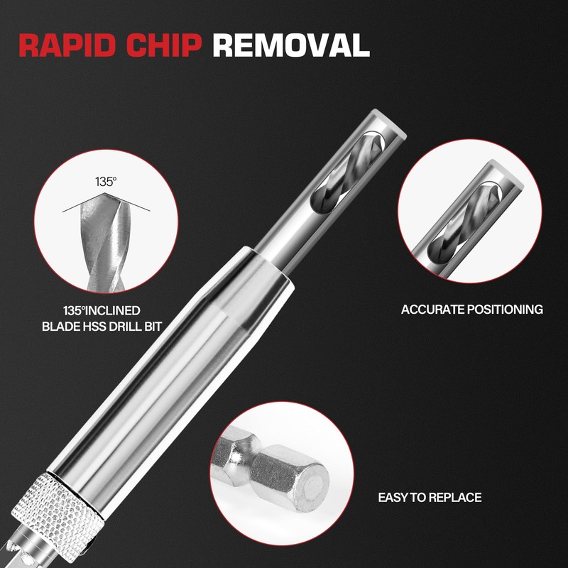 AIMLENTOOL 17pcs VIX Bits Self Centering Drill Bit Set, 1/4"