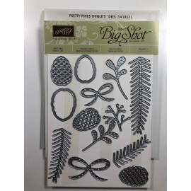 Stampin' Up! PRETTY PINES Holiday Thinlits - Brand New
