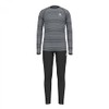 Odlo Unisex Children's Active Warm Eco Baselayer Set, Black-Grey Melange,