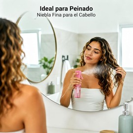 Atomizador de Agua para Cabello, 200 ml Pulverizador de Agua Niebla Ultrafina Reutilizables, Botellas de Spray con Rociador Continuo para Cabello, Riego Plantas, Limpieza y Cuidado Facial