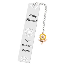 Retirement Gifts for Women Men Friends Coworker Book Lovers Gifts for Men Women Book Accessories Gifts for Bookworms Reader Teacher Mom Dad Happy Retirement Enjoy The Next Chapter Bookmark Engraved