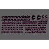 Cannondale CAAD 9 Ultra Black Clear Frame Decals Sticker Set Cycling Road Bike