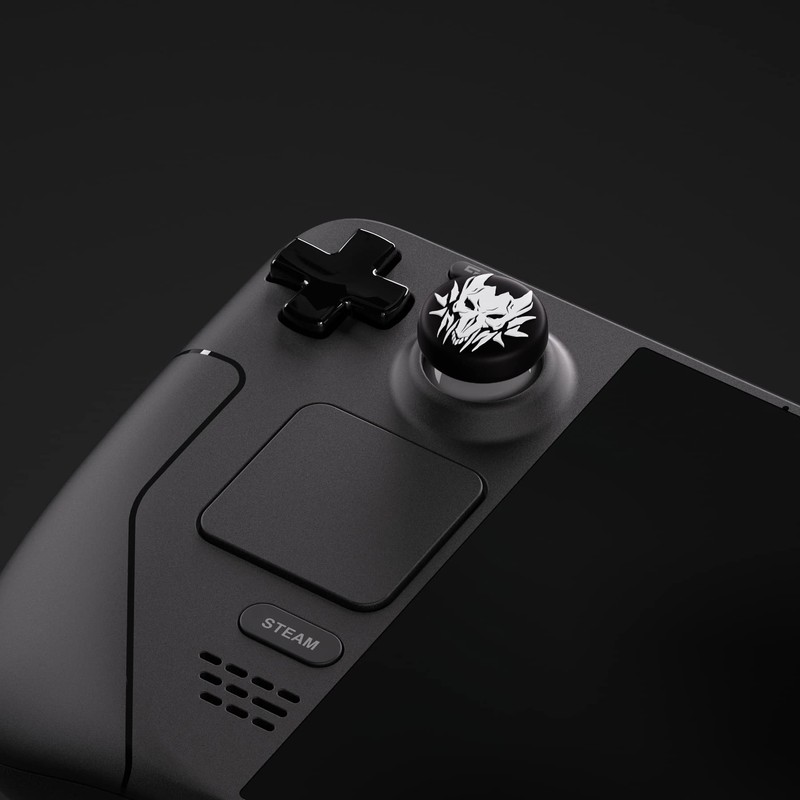 PlayVital Steam Deck LCD Compatible Thumb Grip Cap, Joystick Cap