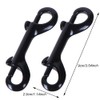 Weenkeey 2 Pcs Double Ended Bolt Snap Hooks Zinc Alloy