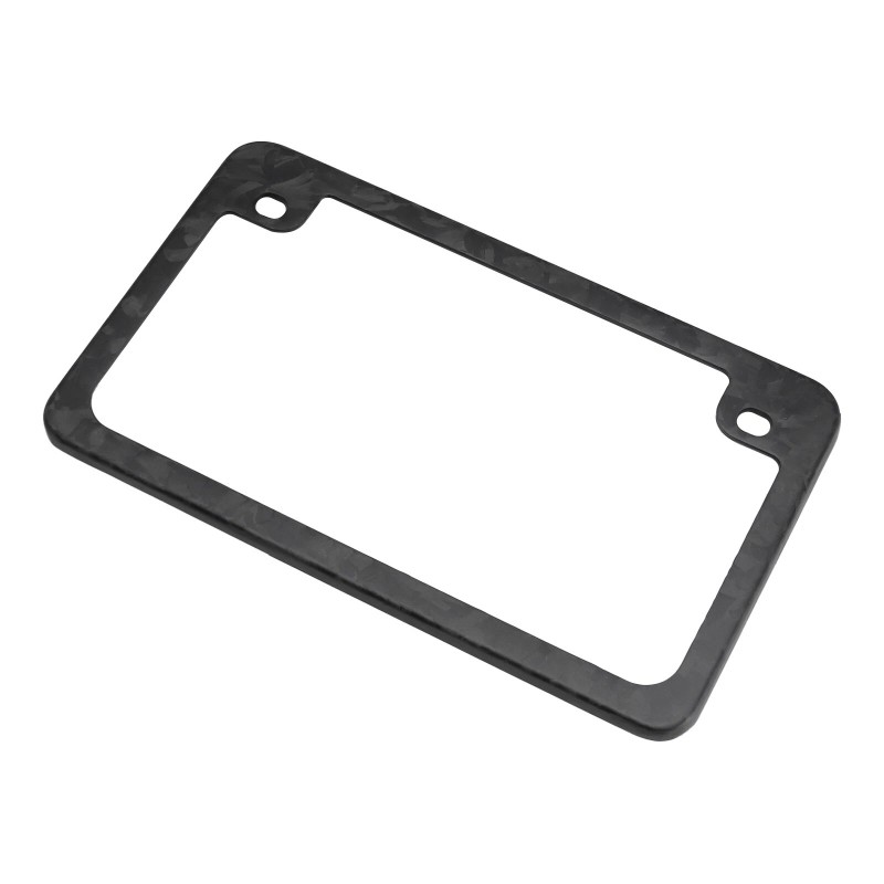 BLVD Forged Matte Carbon Fiber Motorcycle License Plate Frame