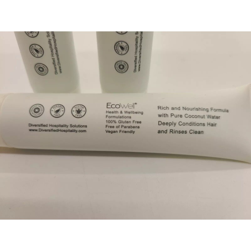 Ecowell Infuse Conditioner x3 white tea & coconut travel size