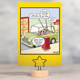NobleWorks - Funny Father's Day Greeting Card with 5 x 7 Inch Envelope (1 Card) - Drive Thru C10438FDG