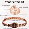 Feraco Copper Bracelet for Women 99.99% Solid Copper Magnetic Bracelets,