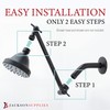 Shower Head Extension Arm by JS Jackson Supplies, Adjustable 10
