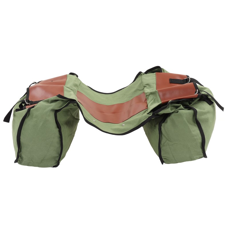 Bicycle Bike Rear Seat Carrier Bag Canvas Cycling Double Bags