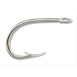 Mustad Classic O'Shaughnessy Live Bait Hook with 3 Extra Strong Point Bent in (Pack of 50), Nickel, Size 2/0