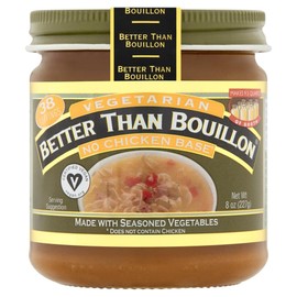 Better Than Bouillon Brand Vegeterian Varirty Pack with 1 No Chicken Base, 1 Roasted Vegetable Base and 1 Garlic Base, 8 Ounce Jars (Pack of 3)