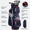 uniHimal 14-Way Golf Cart Bag with Full Length Padded Divider