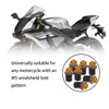CGEAMDY Pack of 10 Windscreen Nuts, 5 mm Motorcycles Windscreen