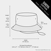 The Hat Depot 100% Cotton Stone-Washed Safari Wide Brim Foldable