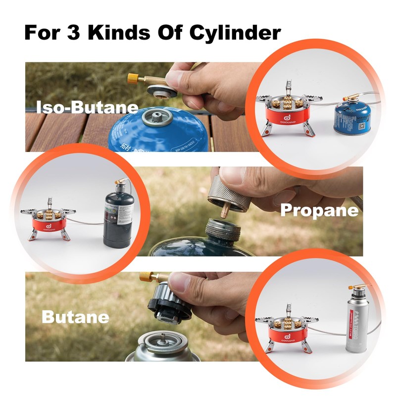 Odoland 9000W Portable Camping Stove Lightweight Camp Stove Collapsible Backpacking