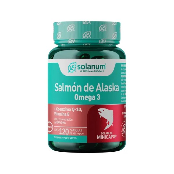 Solanum Omega 3 Salmón De Alaska+vit.e &coq-10 120mincap Sfn Sabor