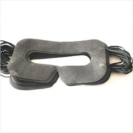 100 Pack Hygiene VR Eye Mask Black Disposable Face Cover Mask Pads VR Sanitary Mask for HTC Vive PRO Headset Gear VR Oculus Rift, etc