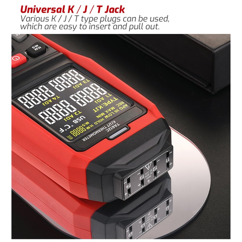 Vislone K/J/T 4 Channels Digital Thermocouple Thermometer 5000 Group Data