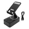 360 Degree Rotatable Cell Phone Stand with Speaker, Cordless Charging
