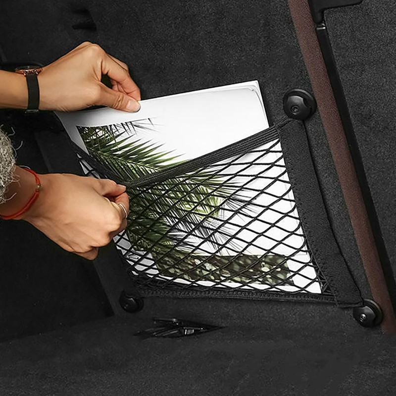 KAKKOII 2 Layer Small Cargo Net,Cargo Storage Pocket Net, Mesh
