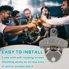 Bottle Opener Wall Mounted, 4 Pcs Rustic Wall Mounted Bottle