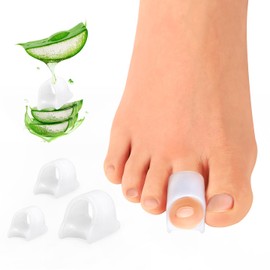 Welnove Gel Hammer Toe Corrector for Women - Toe Straighteners for Curled, Claw, Crooked, Corns, Curling Toes - Hammer Toe Pads - Large Size* 6