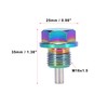X AUTOHAUX 1 set M16 x 1.5 multi-coloured magnetic oil
