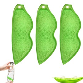 Water Bottle Sponge [2025 Model - 3 Pieces] PET Bottle Wash Beans Fine Mouth Bottle Inner Cleaning Cup Scrubber Pea Shaped Water Bottle Brush Reusable Bean Bottle Cleaning Sponge Practical and Easy to