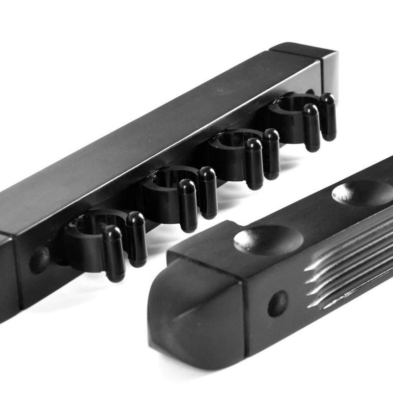 Billiard cue Wall Rack, Pool Stick Holder (Black Color, 4