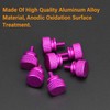 Powlankou 20 Pieces 6#-32 Computer Case Screws, Anodized Aluminum Thumbscrews,