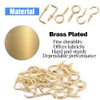 Glarks 213-Pieces Brass Plated Screw Eyes & Screw-in Ceiling Cups