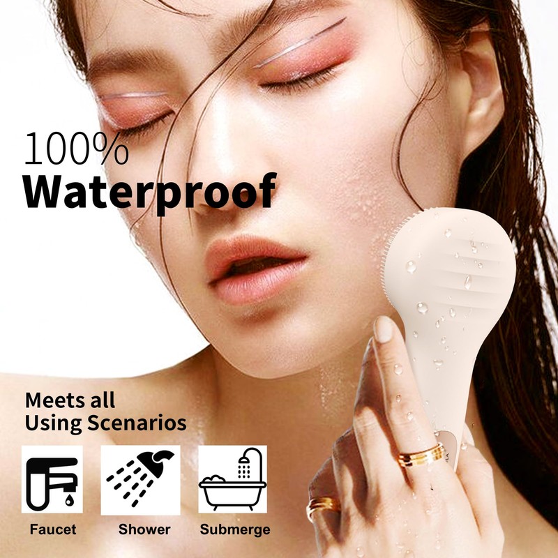 NågraCoola CLIE 2.0 Silicone Face Scrubber, Facial Cleansing Brush, Rechargeable,