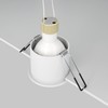 Maytoni Reif Technical White Recessed Spotlight White with Gold Aluminium