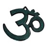Terrapin Trading Om AUM Brass Blue 5" AUHM Plaque Symbol