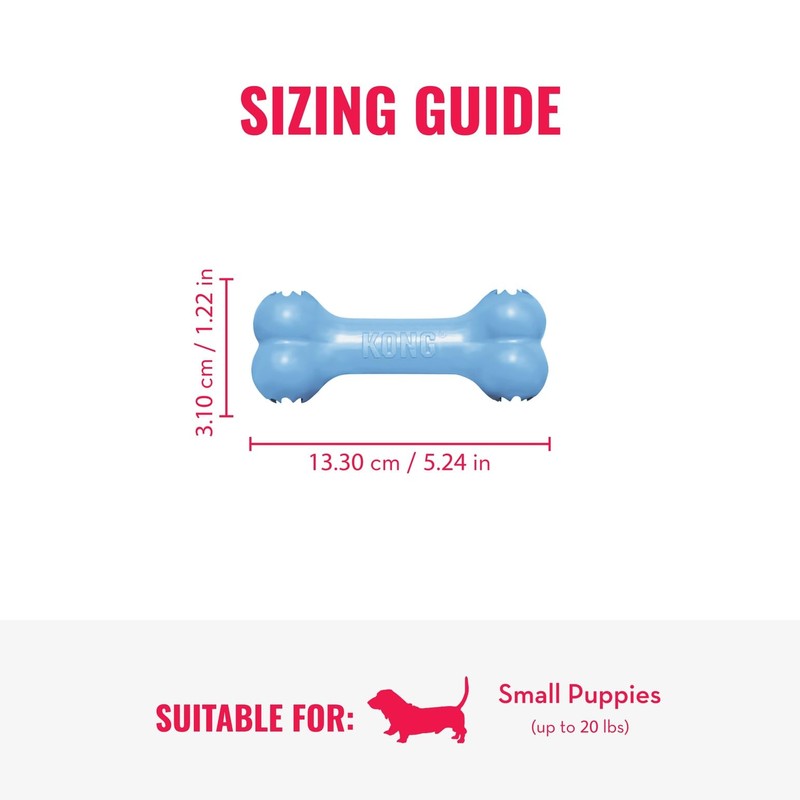 KONG Puppy Goodie Bone - Stuffable Toy for Small Puppy
