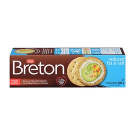 Breton Reduced Fat & Salt - Crackers with 70% Less Fat and 35% Less Sodium than Breton Original 200g