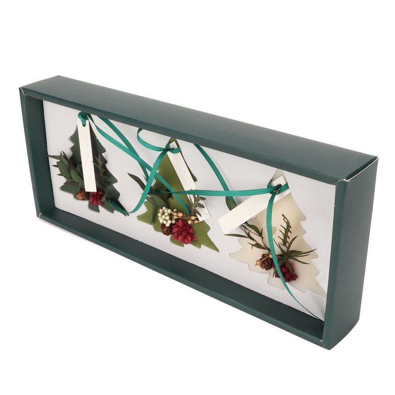 3pcs Aromatherapy Tablets Different Fragrances Tree Shaped Dry Flowers Scented