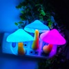 AUSAYE Sensor LED Night Light Plug in Lamp Mushroom Night