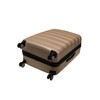 Rockland Melbourne Hardside Expandable Spinner Wheel Luggage, Champagne, Checked Large