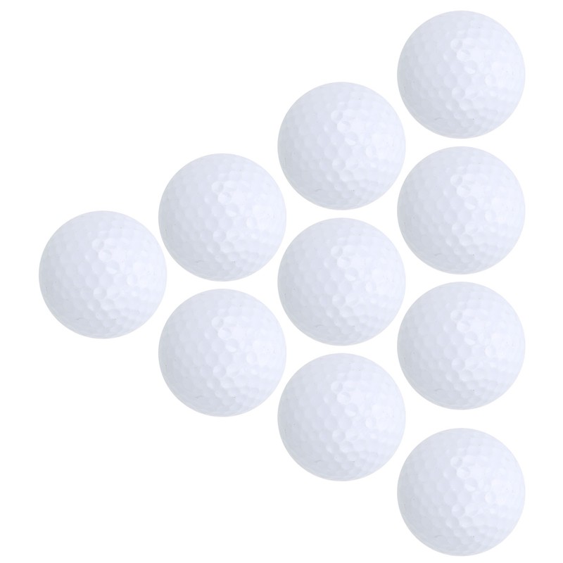 10Pcs Double Layer Golf Practice Balls Soft Putting Training Balls
