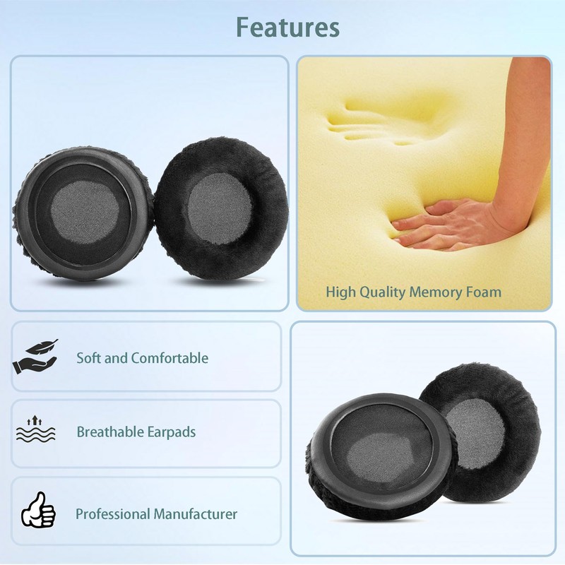 HD681 Ear Pads Replacement Compatible with Superlux HD669 HD668B HD681