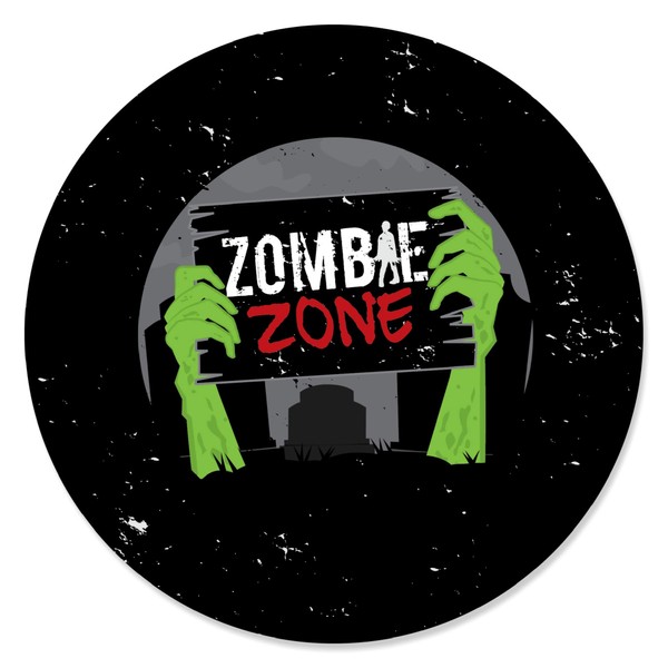Big Dot of Happiness Zombie Zone - Halloween or Birthday