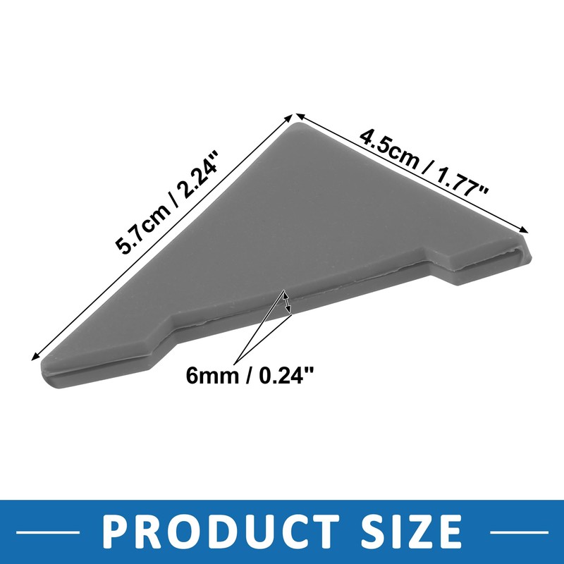 A ABSOPRO Car Door Corner Edge Guards Bumper Protector Gray