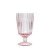Fortessa Archie Goblet Glass Set of 6, 14.2 Ounce, Pink
