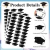 Graduation Cap Stickers, 600 PCS Black Graduations Hat Stickers 2025,