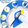 SIGANDG 2 Pieces Swimming Pool Hose Holder Accessories with Puncture,