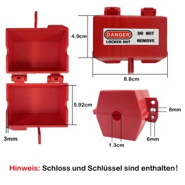 Shuokang Washing Machine Plug Lock, Power Plug Protection Box with Lock, Lockable, Prevent Electricity Theft, High-Quality Polypropylene Plastic